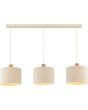 Brilliant 51522/28-BR Hanglamp Arlo beige 120cm