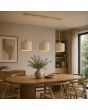 Brilliant 51522/28-BR Hanglamp Arlo beige 120cm