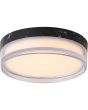 Searchlight SL-33230BK Plafondlamp Button zwart 23cm