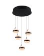 Trio  331430532-TR Hanglamp Dios zwart 45cm