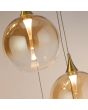 Searchlight SL-76411-8BK Hanglamp Elisabeth amber 45cm