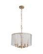 Searchlight SL-11349-5GO kroonluchter Flute goud 40cm