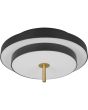 Trio  640210180-TR Plafonniere Keaton zwart 40cm