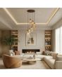 Searchlight SL-56131-8BZ Hanglamp Kent champagne 40cm