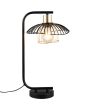 Trio  R56791032-TR Tafellamp Lauris zwart 44cm