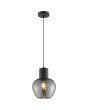 Brilliant 51293/93-BR Hanglamp Ligari rookglas 23cm