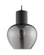 Brilliant 51293/93-BR Hanglamp Ligari rookglas 23cm