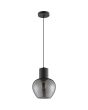 Brilliant 51293/93-BR Hanglamp Ligari rookglas 23cm
