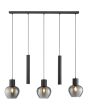 Brilliant 51296/93-BR Hanglamp Ligari rookglas 123cm