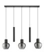 Brilliant 51296/93-BR Hanglamp Ligari rookglas 123cm