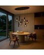 Brilliant 51297/93-BR Hanglamp Ligari rookglas 126cm