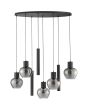 Brilliant 51297/93-BR Hanglamp Ligari rookglas 126cm