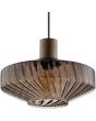 Brilliant 51500/20-BR Hanglamp Lyn koffie 28cm