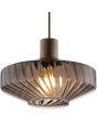 Brilliant 51502/20-BR Hanglamp Lyn koffie 130cm