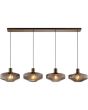 Brilliant 51502/20-BR Hanglamp Lyn koffie 130cm
