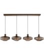 Brilliant 51502/20-BR Hanglamp Lyn koffie 130cm