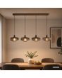 Brilliant 51502/20-BR Hanglamp Lyn koffie 130cm