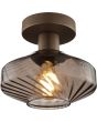 Brilliant 81410/20-BR Plafondlamp Lyn koffie 28cm
