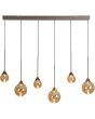 Searchlight SL-26301-6BZ Hanglamp Opus Lux champagne 113cm