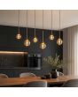 Searchlight SL-26301-6BZ Hanglamp Opus Lux champagne 113cm
