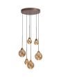 Searchlight SL-26303-6BZ Hanglamp Opus Lux champagne 50cm
