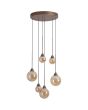 Searchlight SL-26303-6BZ Hanglamp Opus Lux champagne 50cm