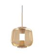 Freelight FR-H4233RG Hanglamp Rosa amber 35cm
