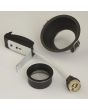 Searchlight SL-DL-SLIMIP3FRB Inbouwspot Slim Trim IP65 zwart ZM90 D100mm