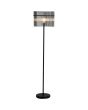 Searchlight SL-EU55626SM Vloerlamp Swizzle zwart 152cm