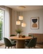 Brilliant 51471/09-BR Hanglamp Velin beige 61cm