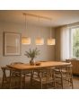Brilliant 51472/09-BR Hanglamp Velin beige 109cm