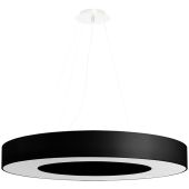 Sollux Saturno SL.0754 grote zwarte hanglamp van textiel