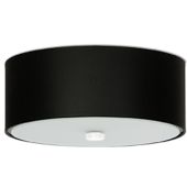 Sollux Skala SL.0760 zwarte plafondlamp van textiel