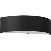 Sollux Skala SL.0764 zwarte wandlamp van textiel