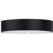 Sollux Skala SL.0810 grote zwarte plafondlamp van textiel