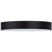 Sollux Skala SL.0818 grote zwarte plafondlamp van textiel