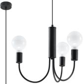 Sollux Piccolo SL.0856 zwarte kroonluchter