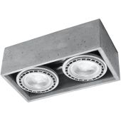 Sollux Quatro SL.0884 betonnen plafondlamp