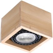 Sollux Quatro SL.0915 houten ES111 plafondlamp
