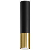 Sollux Lopez SL.0951 zwart met gouden plafondlamp