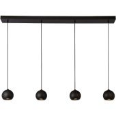 Hanglamp Eindhoven 1014-4BK zwarte hanglamp
