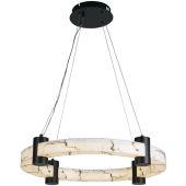 Searchlight Moonbeam 10868-1BK marmerkleurige hanglamp