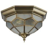 Searchlight Pisa 1243-12 antiek bronzen plafonniere