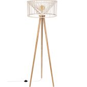 Britop Reve 124417104 vloerlamp van macrame touw en eikenhout