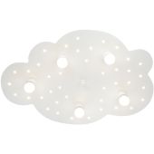 Elobra Wolk 126295 witte kinder plafondlamp