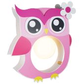 Hanglamp Uil Roze