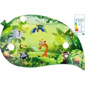 Plafondlamp Wildernisblad groen 75cm