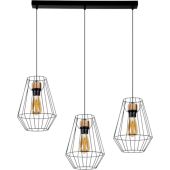 Britop Endorfina 1321304 hanglamp van metaal en eikenhout
