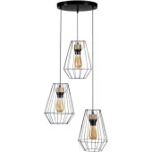 Britop Endorfina 1321304R hanglamp met drie kappen van metaaldraad