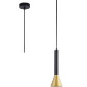 Searchlight Signal 13611-1BGO zwart met goud kleurige hanglamp